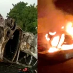 Nalgonda Car Accident : కారులో మంటలు.. ఇద్దరు సజీవ దహనం..