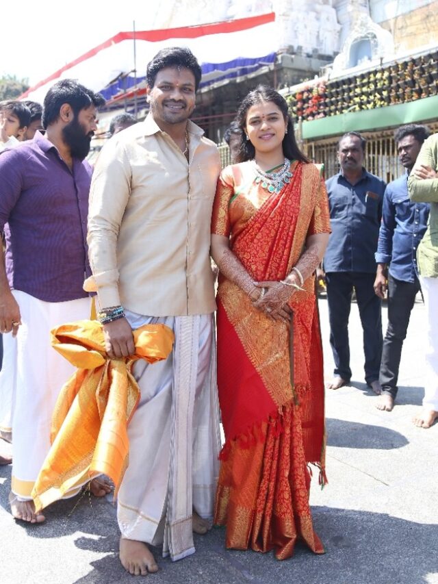 తిరుపతిలో నవదంపతుల సందడి