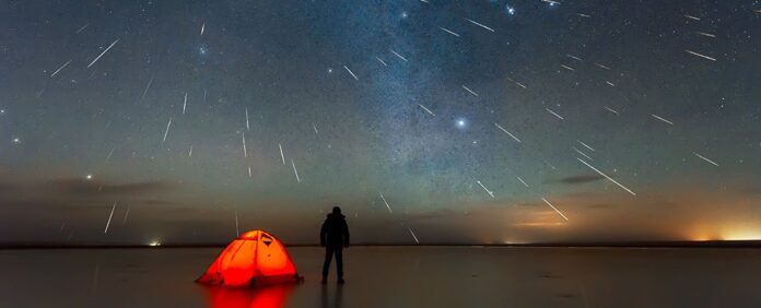 Sky Canvas is a project which creates artificial meteor showers