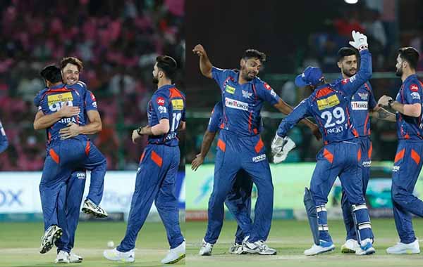Lucknow win over Rajasthan in IPL