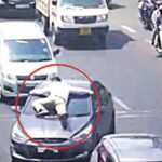 Traffic Police : డ్రగ్స్ మత్తులో దారుణం.. కారు బానెట్ పై ట్రాఫిక్ పోలీసు.. 20 కిలోమీటర్లు జర్నీ..