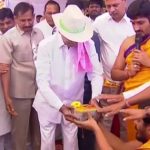KCR : కోకాపేటలో భారత్ భవన్ నిర్మాణం.. కేసీఆర్ భూమిపూజ..