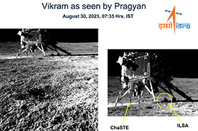 Chandrayaan-3 Mission : స్మైల్ ప్లీజ్.. ల్యాండర్ ఫోటో తీసిన రోవర్..