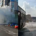 Miyapur Pipeline Burst : పగిలిన పైప్‌లైన్.. వరదలా మారిన రోడ్డు..
