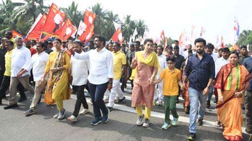 Yuvagalam Padayatra : యువగళం@ 3 వేల కిలోమీటర్లు.. ఫ్యామిలీ సందడి..