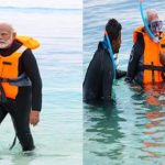 Narendra Modi: సముద్రంలో ప్రధాని మోదీ సాహసం.. సోషల్ మీడియాలో ఫోటోలు వైరల్