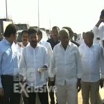 CM Revanth Reddy @  Medigadda Barrage: మేడిగడ్డకు   చేరుకునున్న రేవంత్ బృందం.. కుంగిన పిల్లర్లను పరిశీలించిన నేతలు