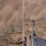Sand Storm China : చైనాలో ఇసుక తుఫాను!