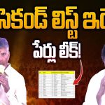 TDP and Janasena MLA Candidates Second List | సెకండ్ లిస్ట్ ఇదే!పేర్లు లీక్!