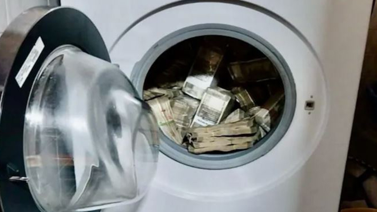 ED found Rs 2.50 lakhs cash in washing machine 