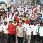 Vizag Steel Plant : విశాఖ స్టీల్ ప్లాంట్ ఉద్యమం మళ్లీ ఉద్ధృతం.. కార్మికులు మహా పాదయాత్ర ..