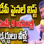TDP Lok Sabha Candidates Final List Released : టీడీపీ లోక్ సభ అభ్యర్థుల తుది జాబితా విడుదల