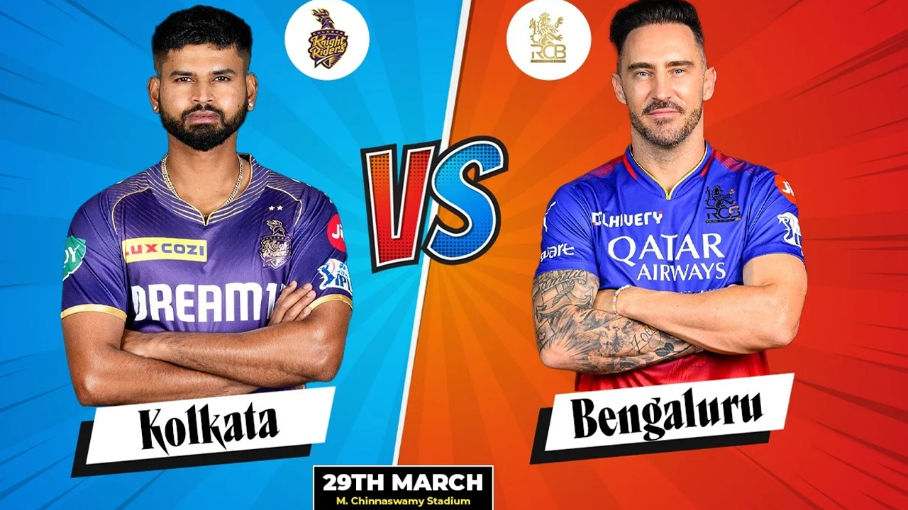 Today's IPL Match RCB vs KKR