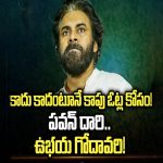 Pawan kalyan’s PoliTricks: కాదు కాదంటూనే కాపు ఓట్ల కోసం.. పవన్ దారి.. ఉభయ గోదావరి..!