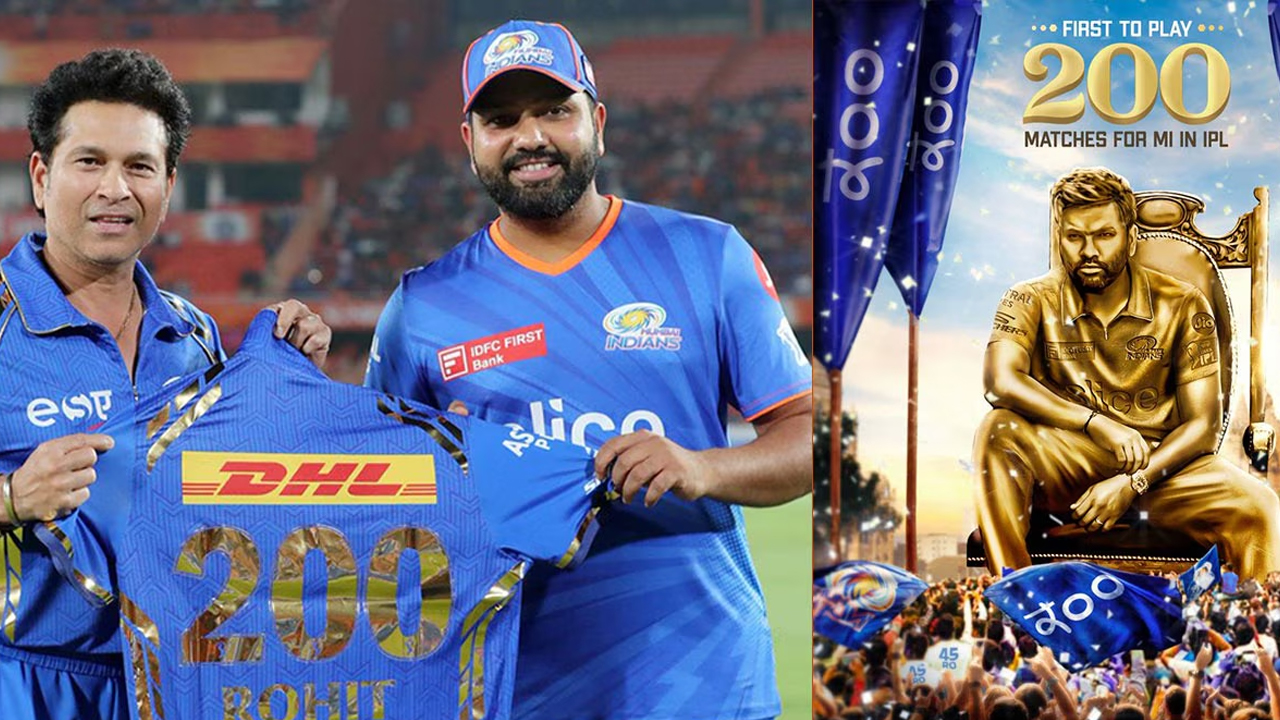Rohit Sharma reaches 200 match landmark for Mumbai Indians 