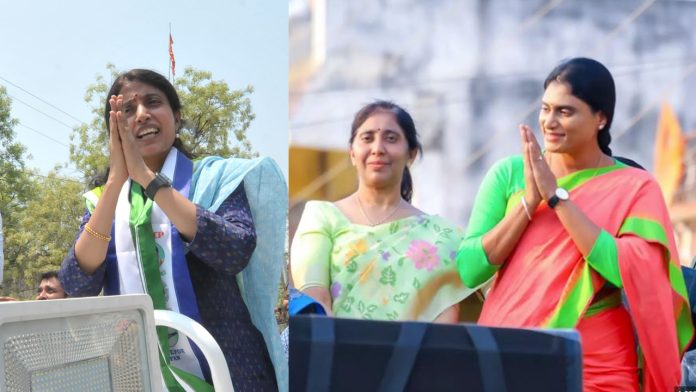 Kadapa politics focus YS Bharathi vs Ys Sharmila campaign