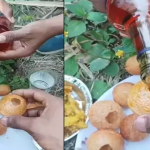 Viral Video: ఇదేం తిక్కనో అర్థం కావట్లే .. పానీ పూరీలో వైన్ పోసి తింటూ..