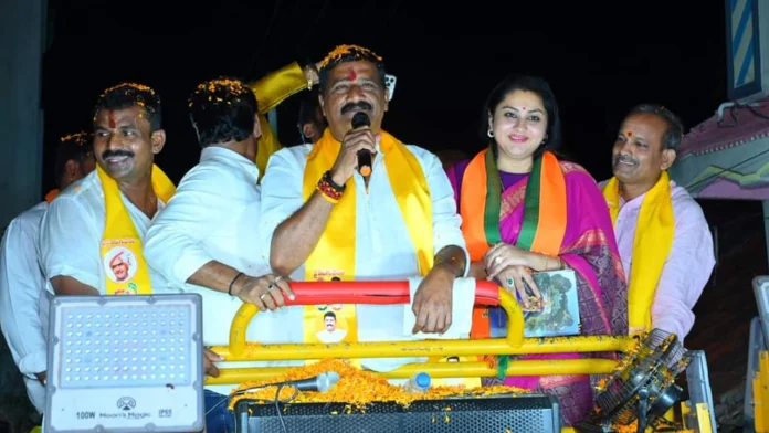 Actress Namitha Campaign in Visakhapatnam for NDA Candidates