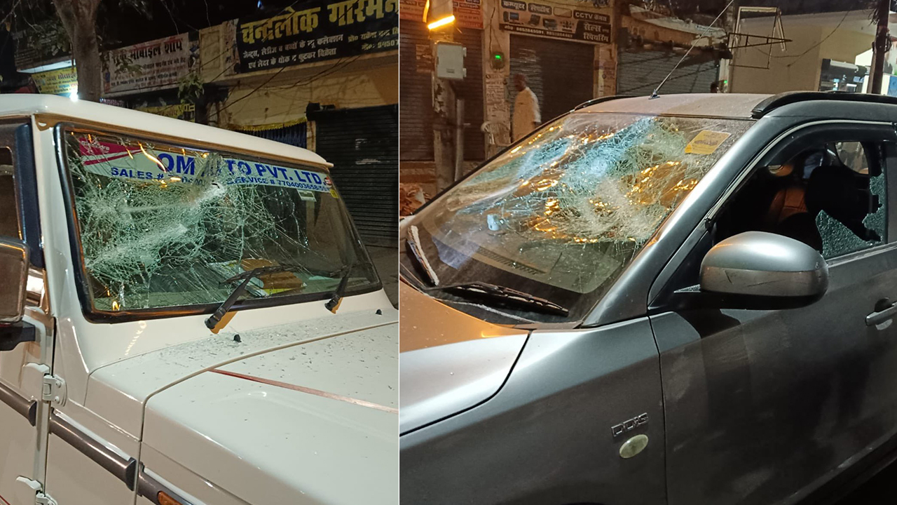 Vehicles parked outside Congress office in Amethi vandalised