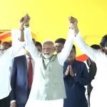 PM Modi with Pawan, Chiranjeevi: చంద్రబాబు ప్రమాణ స్వీకారం కార్యక్రమం.. మోదీ, పవన్, చిరంజీవి అభివాదం వెనుక ఏముంది..?