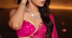 Krithi Shetty: పింక్ శారీలో బేబమ్మ.. ఆ అందం చూడతరమా!