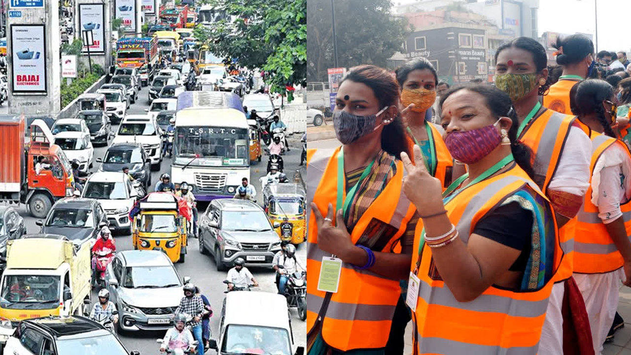 Hyderabad: హైదరాబాద్‌లో ట్రాఫిక్  నియంత్రణ.. రంగంలోకి ట్రాన్స్‌జెండర్లు