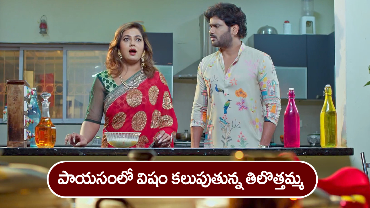 Trinayani Serial Today December 14th: ‘త్రినయని’ సీరియల్‌:   గాయత్రి పాపను కట్టేసిన నయని – పాయసంలో విషం కలిపిన తిలొత్తమ్మ