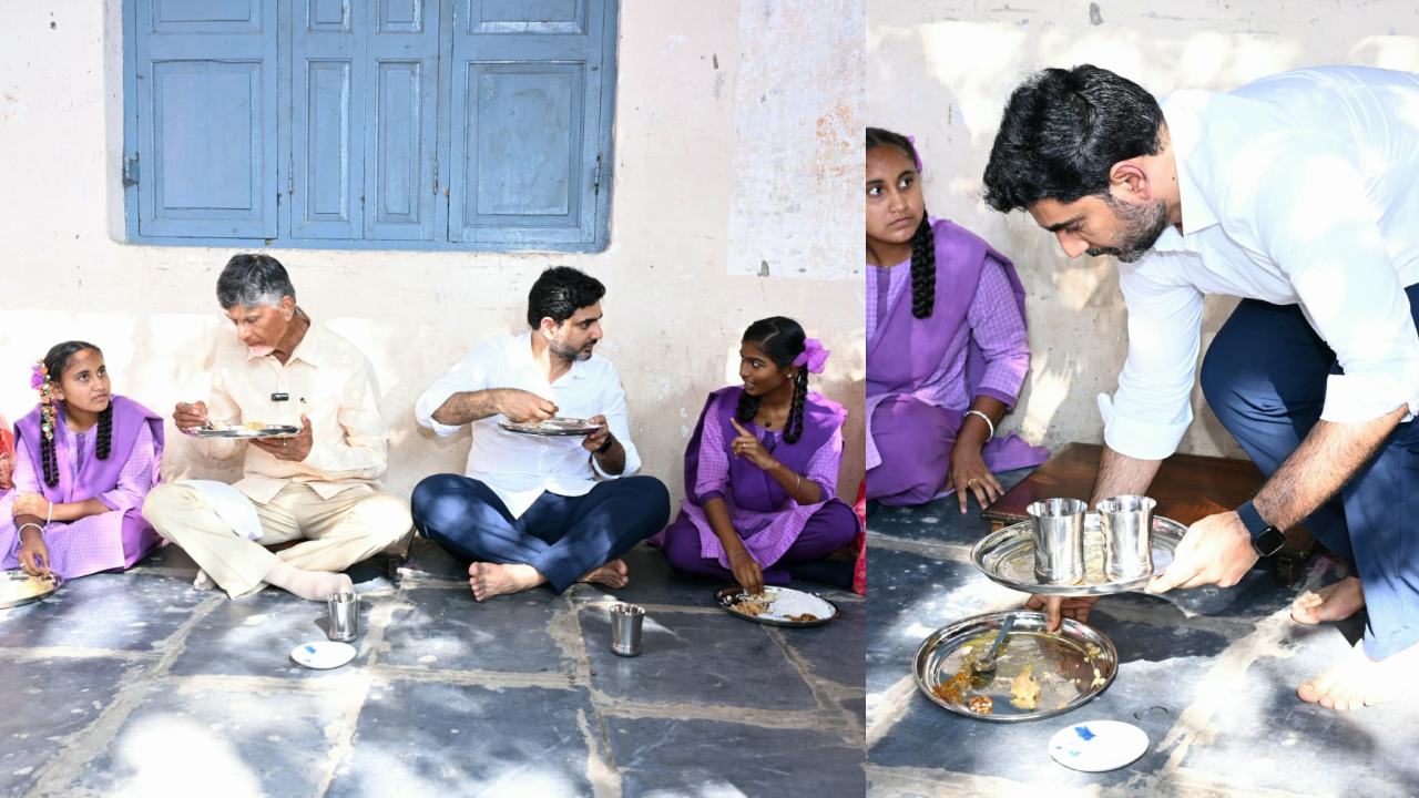 Nara Lokesh Viral video: తండ్రి తిన్న ప్లేట్ ని స్వయంగా  తీసిన మంత్రి లోకేష్, నెట్టింట వైరల్ అవుతున్న వీడియో