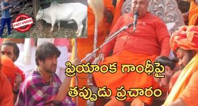 Priyanka Gandhi Cow : ప్రియాంక గెలిస్తే ఆవుని కాల్చి చంపారు?!.. హిందూ మతగురువు వివాదాస్పద వ్యాఖ్యలు