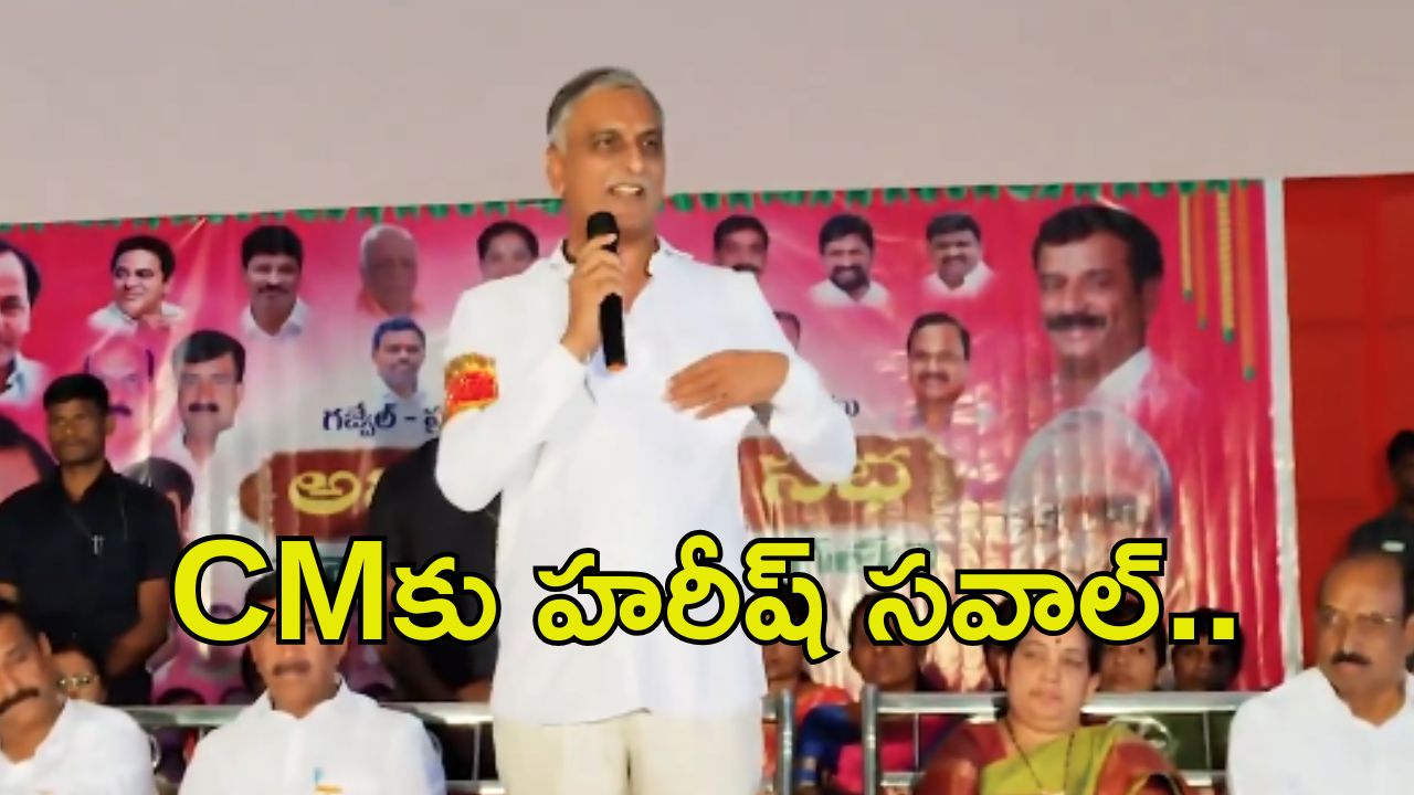 Harish Rao on CM Revanth: సీఎం రేవంత్‌కు హరీష్ రావు సవాల్.. కురుమూర్తి టెంపుల్ వెళ్దాం.. వస్తావా..?