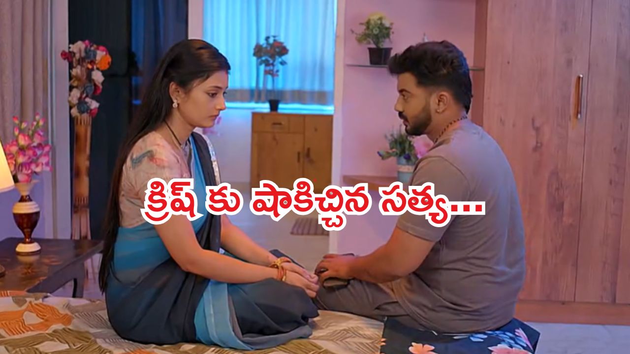 Satyabhama Today Episode : సత్యకు అండగా క్రిష్.. నామినేషన్స్ ను అడ్డుకోవడానికి మహాదేవయ్య ప్లాన్..