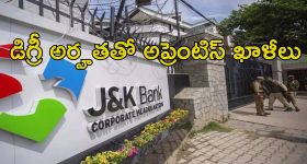 J&K Apprentice vacancies: 278 అప్రెంటీస్ ఖాళీలు.. లోకల్ అభ్యర్థులకే ప్రాధాన్యత..
