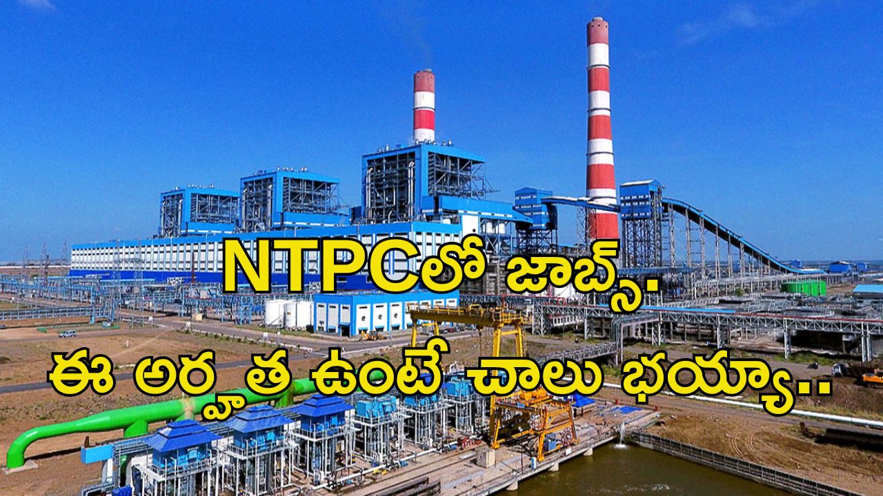 NTPC Recruitment: నిరుద్యోగులకు శుభవార్త.. భారీ వేతనంతో ఎన్టీపీసీలో ఉద్యోగాలు.. ఈ అర్హత ఉంటే ఎనఫ్..