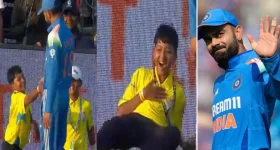Virat Kohli: షేక్ హ్యాండ్ ఇచ్చిన కోహ్లీ.. గుండెలపై చేయి వేసుకుని కుర్రాడు రచ్చ !