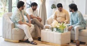 Akkineni Nagarjuna: నాగార్జున ఇంట్లో చిరు, వెంకీ.. ఫోటో వైరల్