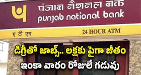 PNB Recruitment: లక్షకు పైగా వేతనంతో ఉద్యోగాలు.. డిగ్రీ పాసైతే చాలు.. ఇంకా వారం రోజులే..!