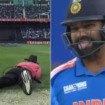 Rohit Sharma: రోహిత్ భారీ షాట్… కుప్పకూలిన అంపైర్