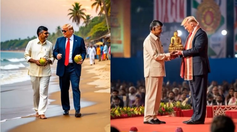 Chandrababu with Trump: ఏపీకి అమెరికా అధ్యక్షులు.. వైఎస్‌తో బుష్, చంద్రబాబుతో ట్రంప్