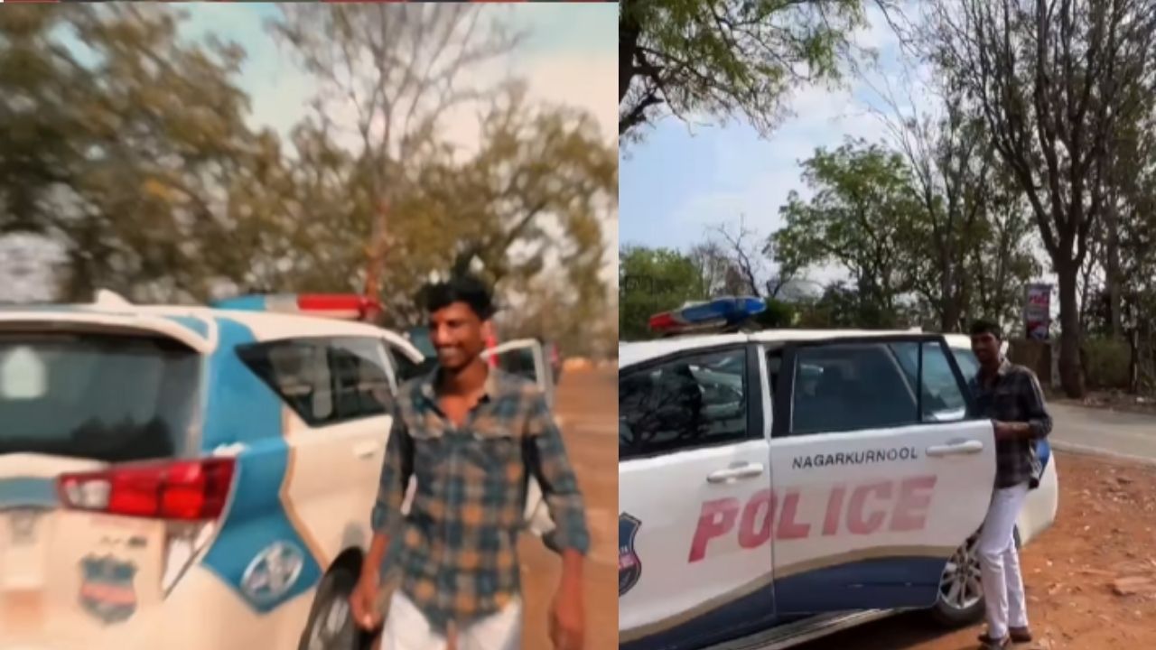 Viral News : పోలీస్ కార్‌తో రీల్స్.. వీడియో వైరల్.. మీకుందిరా అరేయ్..