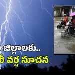 Hyderabad Rain Alert: హైదరాబాద్‌లో భారీ వర్షం.. పిడుగు పడి ఇద్దరు మృతి