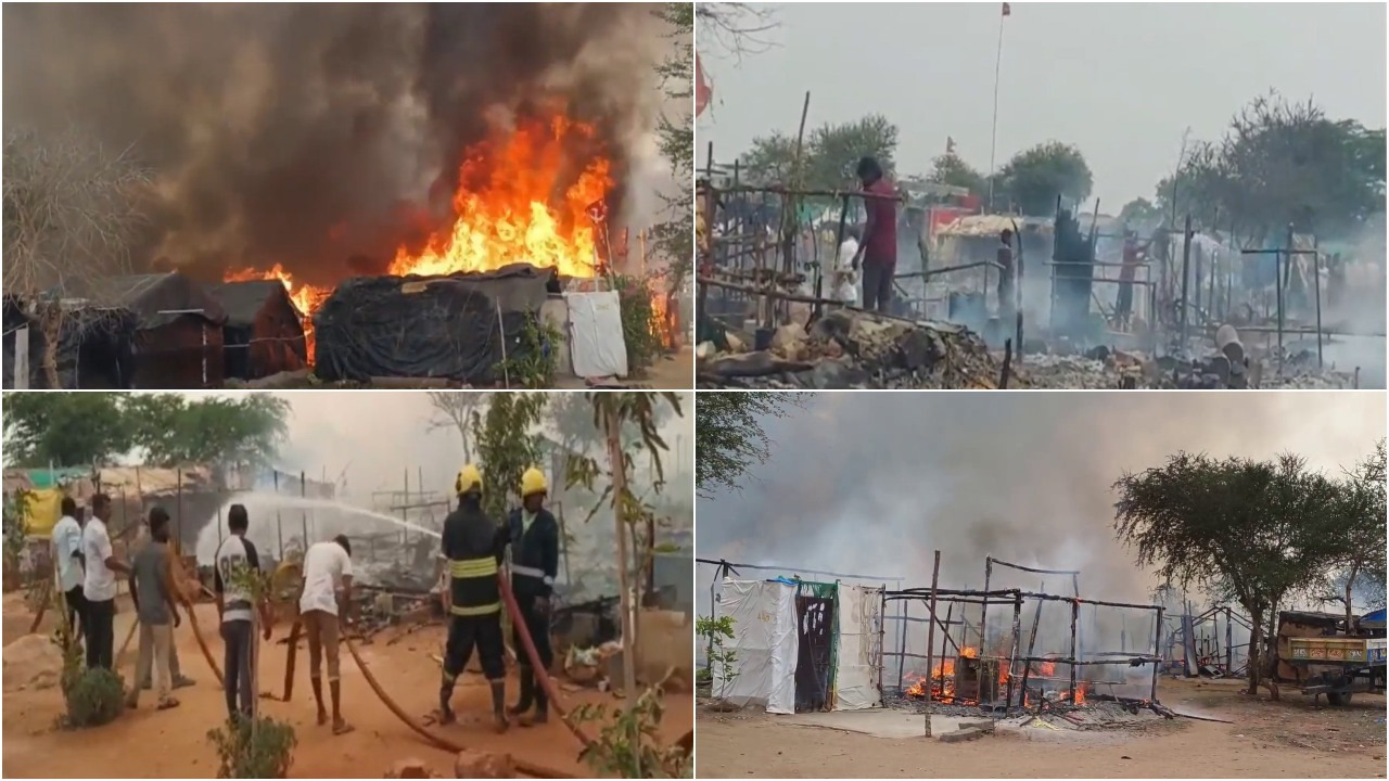 Hayath Nagar Fire Mishap: హయత్ నగర్‌లో 30 సిలిండర్‌లు బ్లాస్ట్.. 300 గుడిసెలు దగ్ధం?
