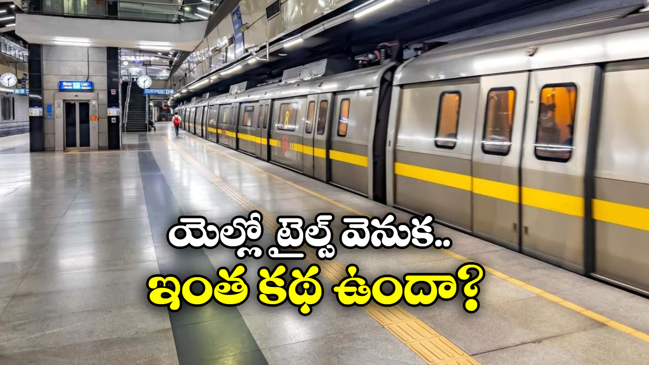 Yellow Lines Metro station: మెట్రో స్టేషన్లలో పసుపు టైల్స్.. ఎందుకో తెలుసా?