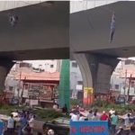 Hyderabad : వైరుకు వేలాడిన తాగుబోతు.. గాల్లో ప్రాణాలు.. పైనుంచి పడేసరికి..