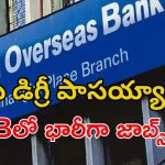 IOB Recruitment: డిగ్రీ పాసైతే చాలు.. ఐఓబీలో భారీ ఉద్యోగాలకు అప్లై చేసుకోవచ్చు.. భారీ వేతనం