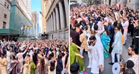 US : న్యూయార్క్‌లో 400 మందితో ఇండియన్స్ పెళ్లి ఊరేగింపు.. రోడ్లన్నీ క్లోజ్!