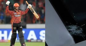 Abhishek Sharma : అభిషేక్ భారీ సిక్సర్.. కారు అద్దం బద్దలు