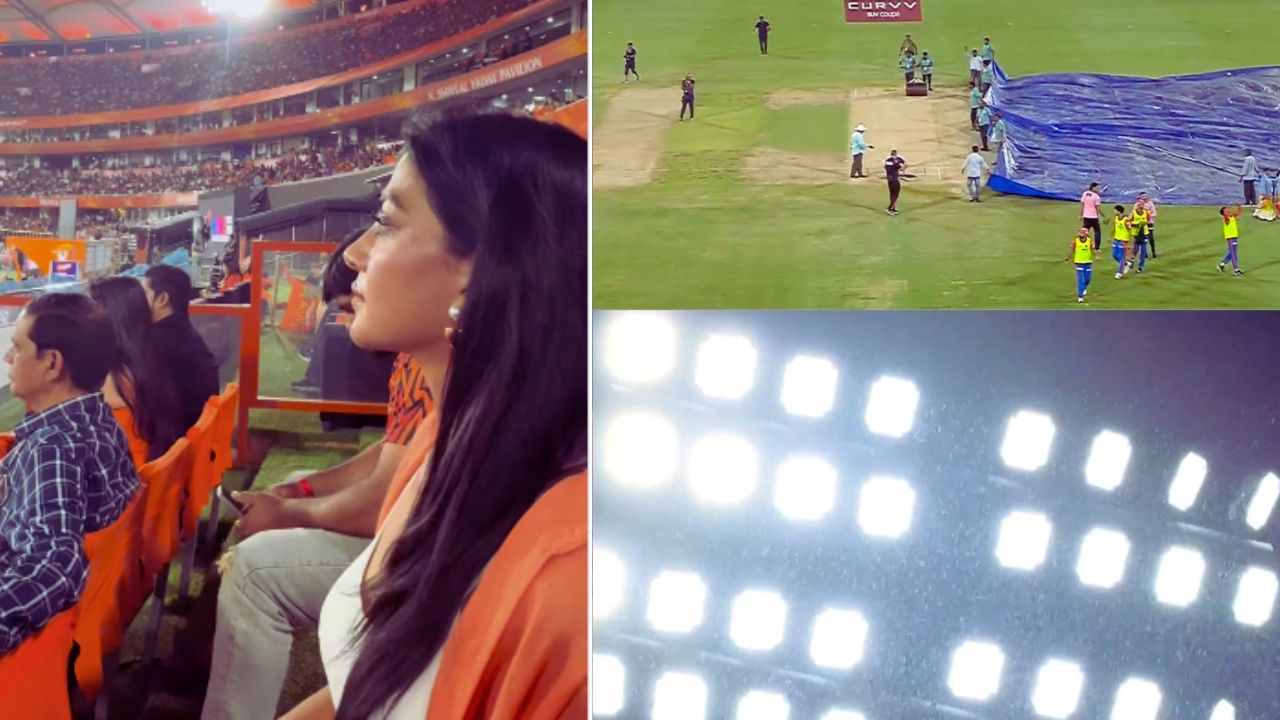 SRH VS DC: ఉప్పల్ లో ఆగిపోయిన మ్యాచ్ .. కావ్య పాప పూజలు.. మ్యాచ్ రద్దు అయితే SRH ఇంటికేనా