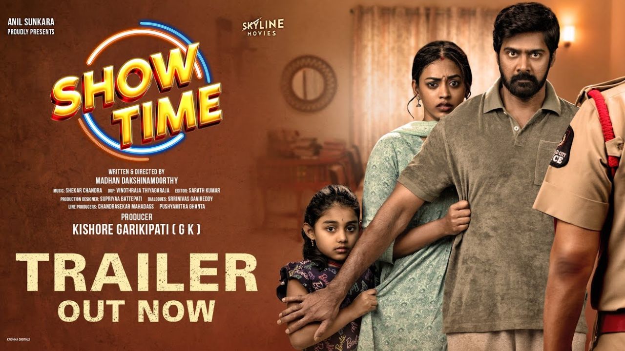 Show Time Trailer: దృశ్యం సినిమాను తలపిస్తున్న షో టైమ్.. భార్యాబిడ్డల కోసం హీరో పోరాటం