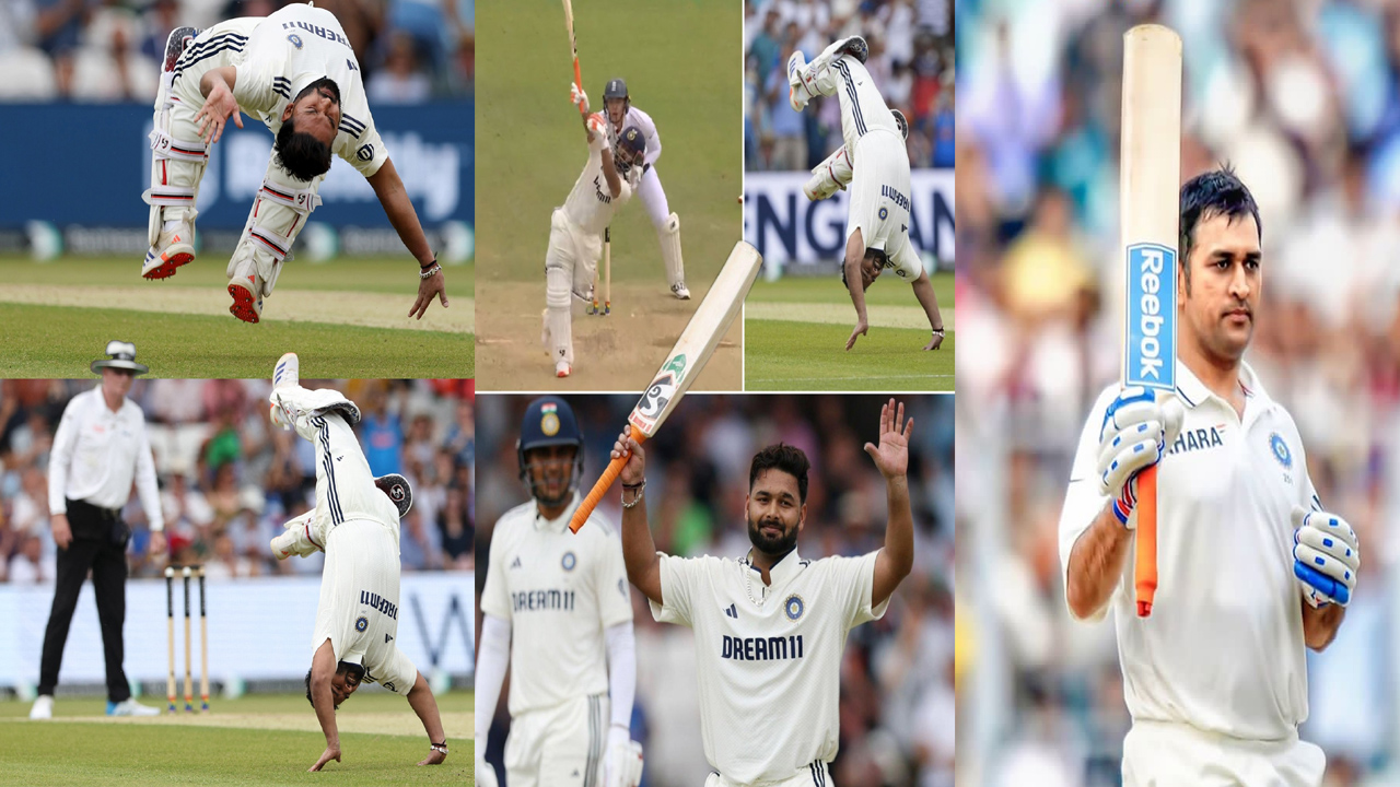 Rishabh Pant : సిక్స్ కొట్టి సెంచరీ చేసిన రిషబ్ పంత్.. ధోనీ రికార్డులు బ్రేక్.. గాల్లోకి ఎగురుతూ సెలబ్రేషన్స్