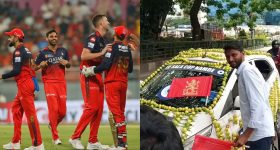 RCB - Evil Eye : టైటిల్ గెలవాలని RCB ఫ్యాన్ ప్లానింగ్... కారు మొత్తం నిమ్మకాయలు, మిరపకాయలు కట్టి మరీ